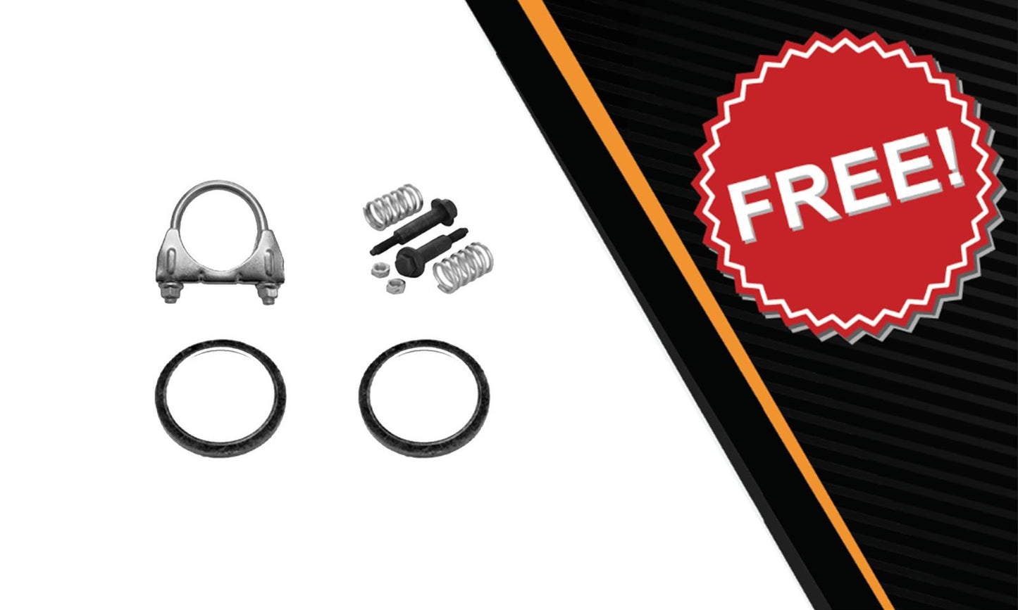 2005-2008 Toyota Corolla 1.8L Catalytic, Resonator Pipe, Muffler Complete Exhaust System Kit with EPA-Approved