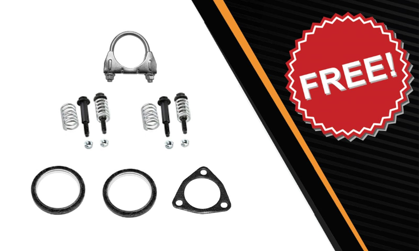 2002-2004 Honda CR-V 2.4L EPA-Approved Catalytic Resonator and Muffler Full Exhaust System Kit