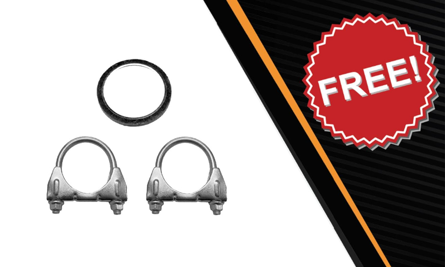 Exhaust Resonator Pipe for 2010-2013 Mazda 3 2.0L | 2010-2012 Mazda 3 2.5L | 2012 Mazda 3 Sport 2.5L