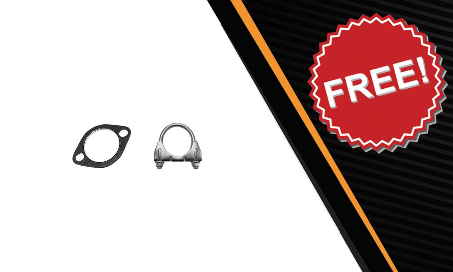 Catalytic Converter and Muffler Exhaust for 2010-2017 Chevrolet Equinox and GMC Terrain 2.4L