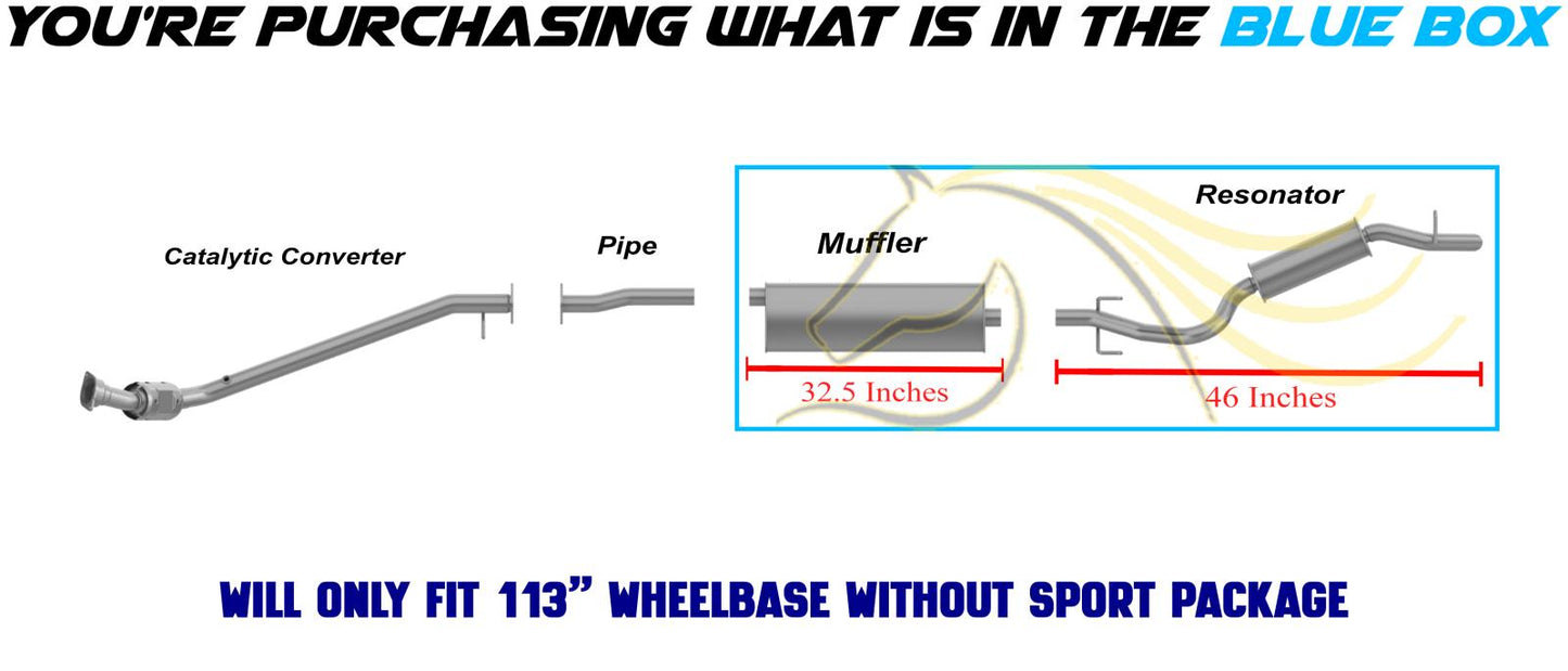2008 Pontiac Montana 3.9L Exhaust Muffler and Resonator Pipe
