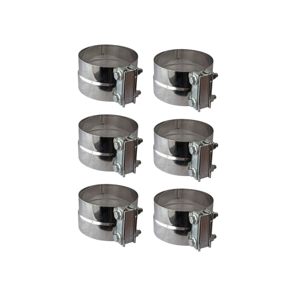 3" Universal Exhaust Band Clamps | 6 pcs