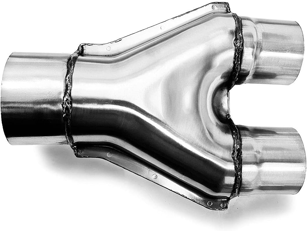 Universal Exhaust Stamped Y Pipe | 2.5" Inch ID/OD
