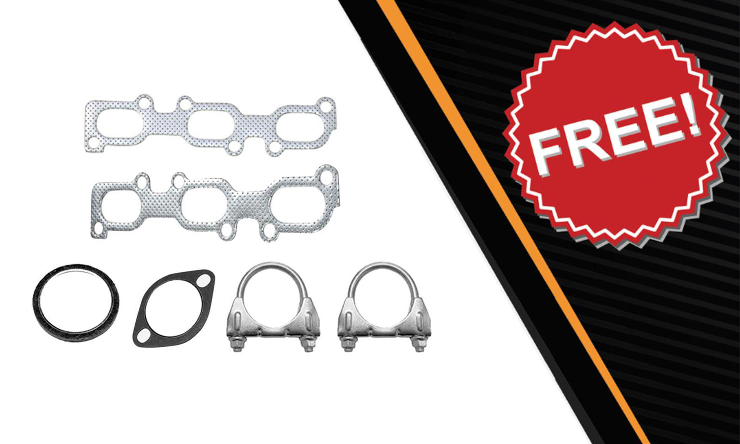 EPA Pair of Exhaust Manifold Front Pipe Catalytic Resonator Kit for 2006-2007 Zephyr & Milan 3.0L