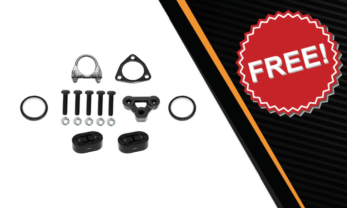 Catalytic, Resonator, and Muffler for 2001-2005 Honda Civic 1.7L - For GX and EX/VTEC and VTEC-E