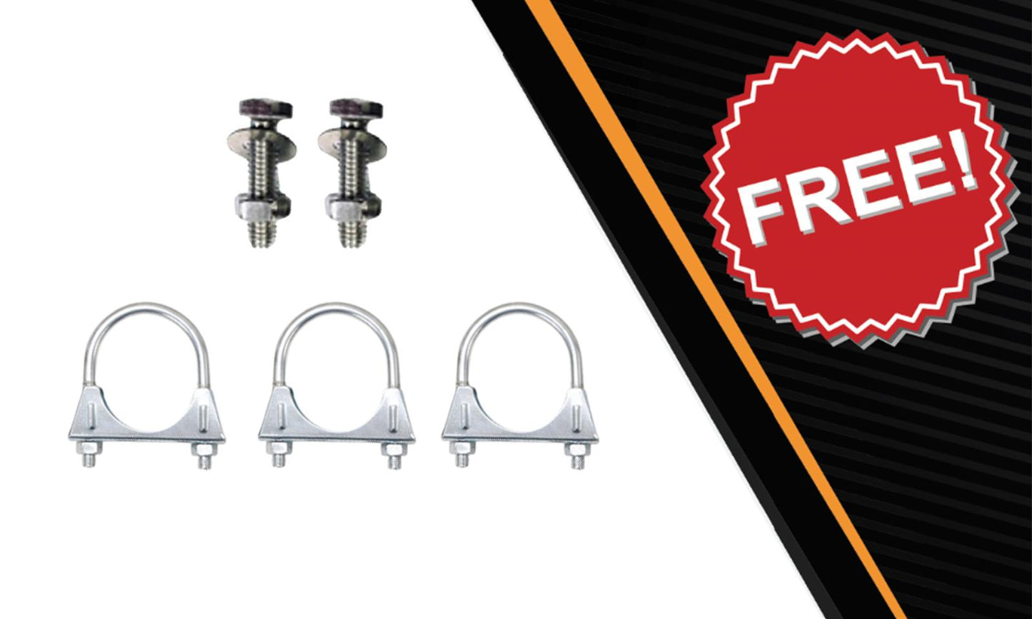2011-2014 Ford F-150 3.5L 163in WB Stainless Steel Exhaust Resonator, Flex Pipe & Muffler Kit
