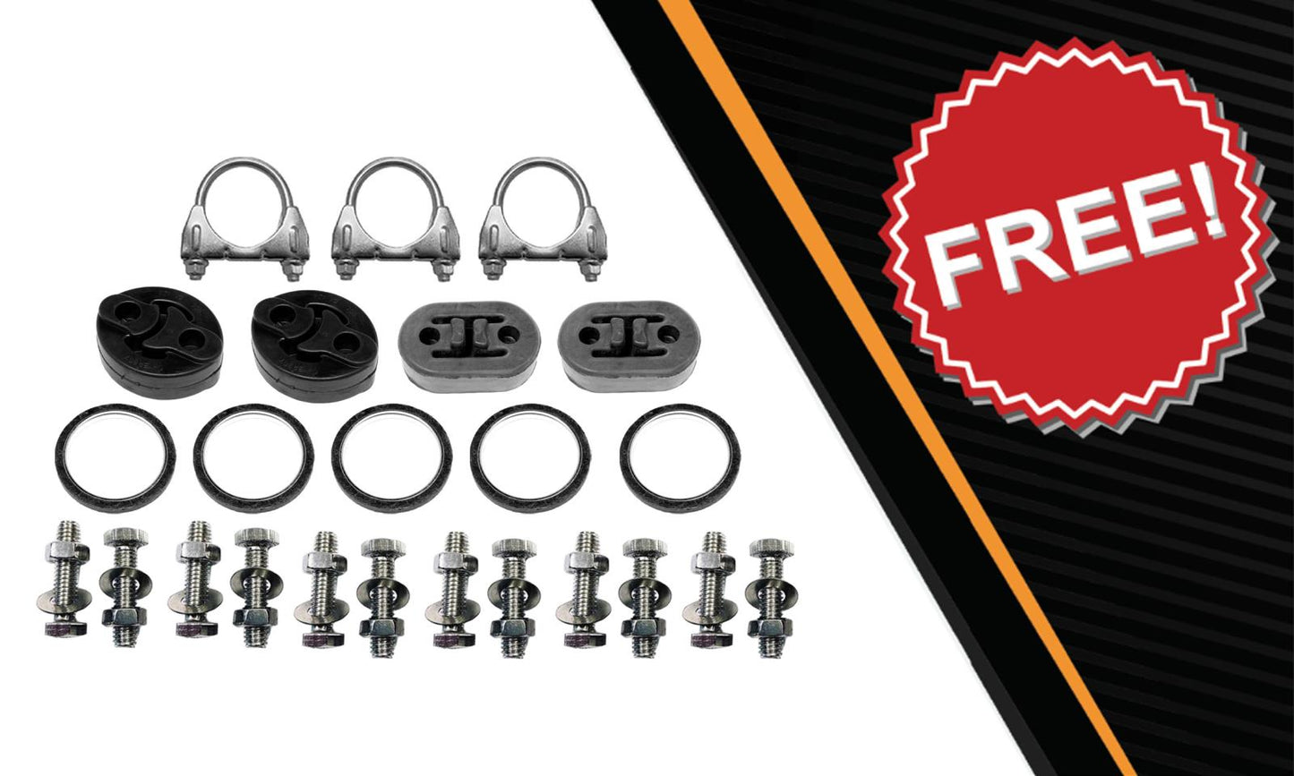 2008-2012 Honda Accord 3.5L Sedan Pair of Exhaust Muffler & Resonator Pipe Kit Stainless Steel