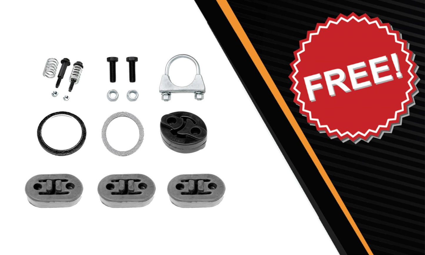 2006-2008 Toyota RAV4 2.4L Stainless Steel Rear Catalytic w/ Muffler & Tail Pipe Kit - EPA Approved