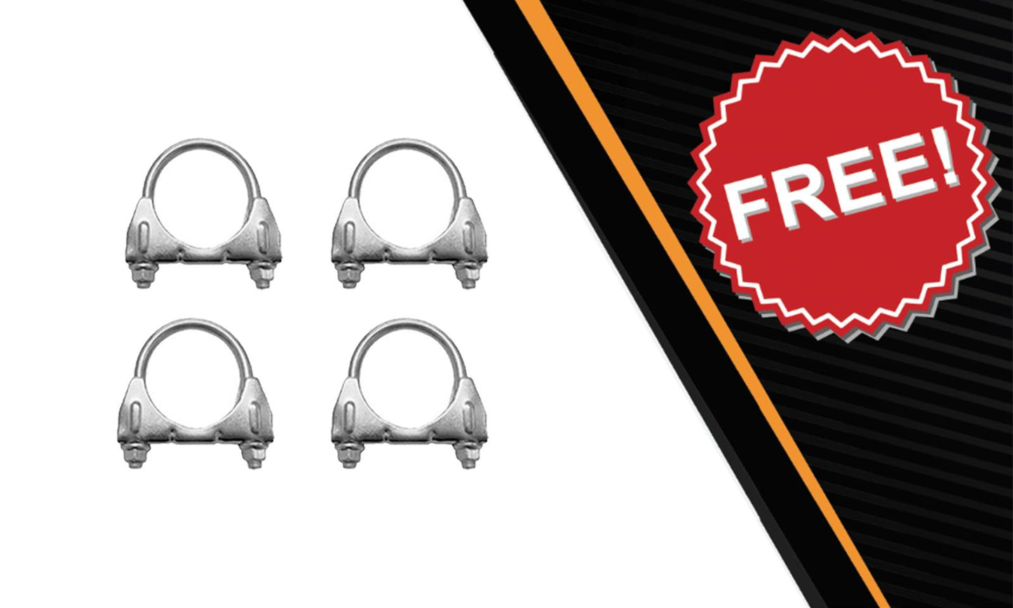 2004-2006 Ford F-150 5.4L 139in WB Pair of Catalytic w/ Exhaust Pipe Kit | Stainless Steel | EPA