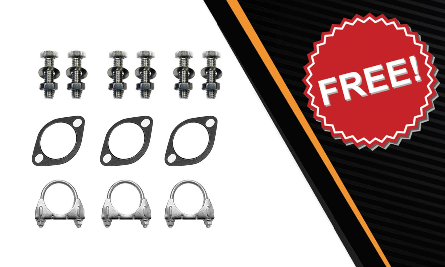 2008-2012 Mazda CX-9 3.7L Exhaust Resonator Y Pipe with Pair of Mufflers Kit | Stainless Steel