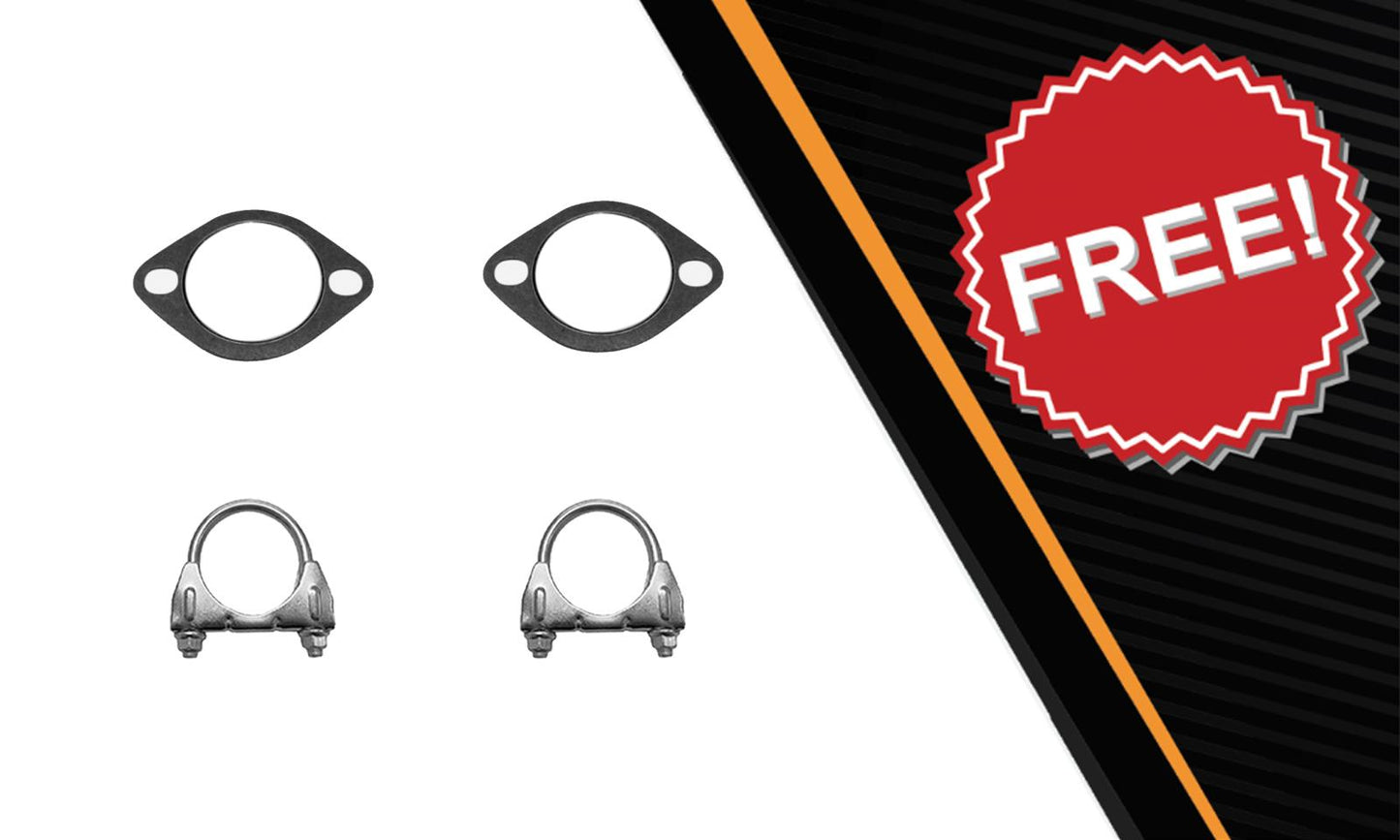 2005-2019 Nissan Frontier 4.0L Exhaust Pipes and Muffler | Extended Cab and Crew Cab short bed only (59.5in bed) (125.9in WB)