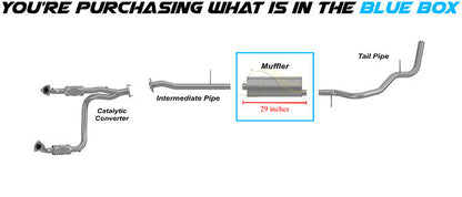 2000-2006 Yukon XL 1500 5.3L - Muffler and Resonator Pipe Exhaust