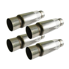 Stainless Steel Performance Resonator | 4"ID | 12" Body | 18" Long  - 4 Packs