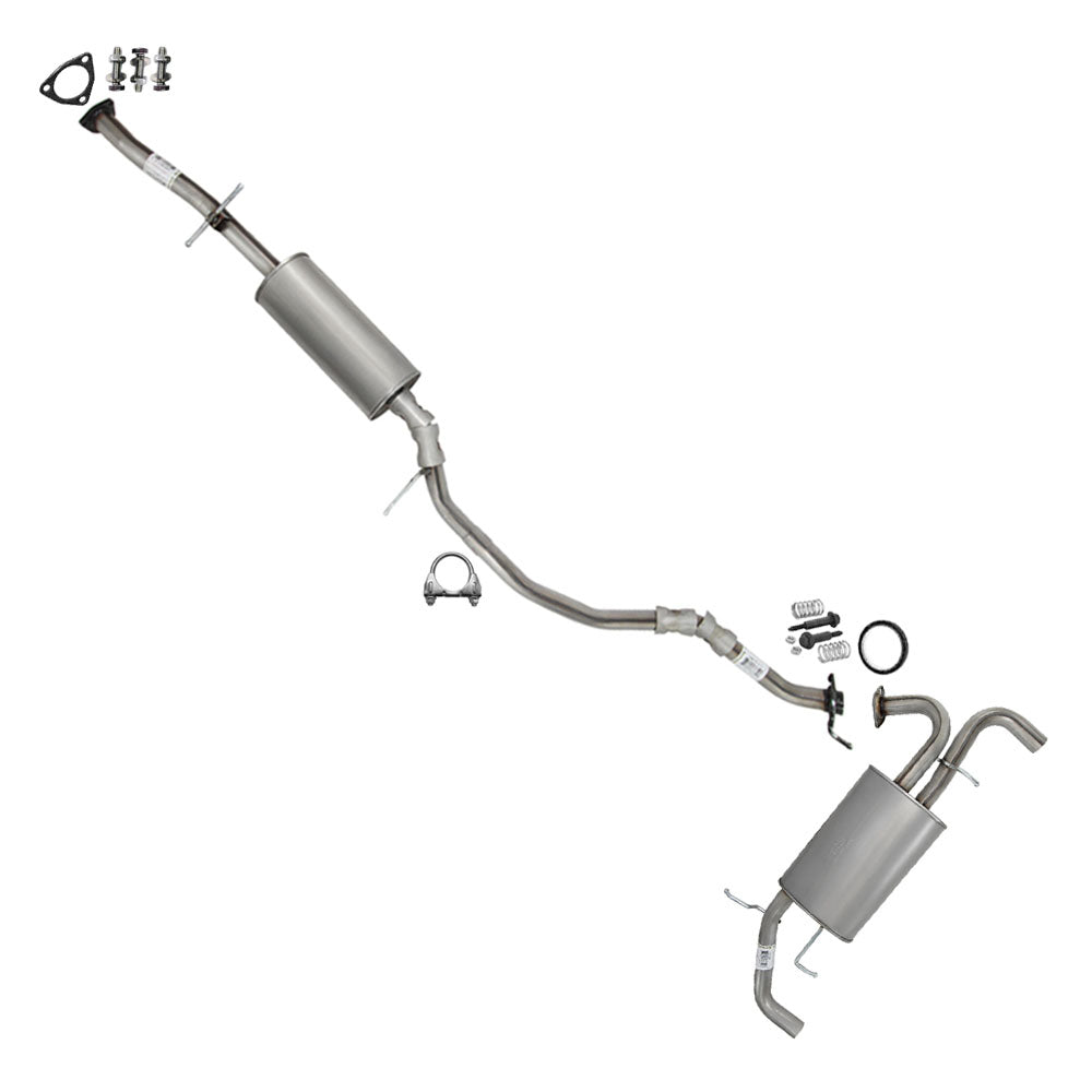 2007-2012 Acura RDX 2.3L Stainless Steel Muffler Assembly & Rear Muffler Kit