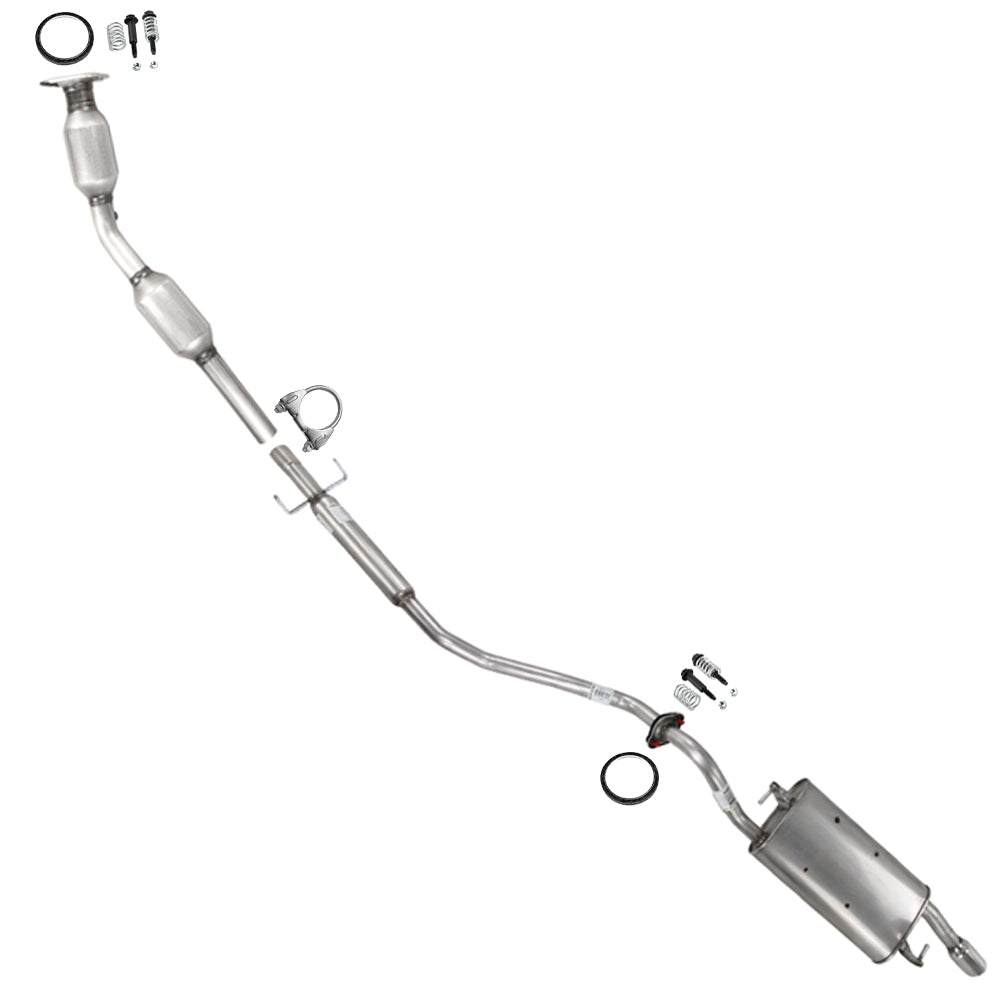 2003-2005 Toyota Corolla 1.8L Catalytic, Resonator Pipe and Muffler