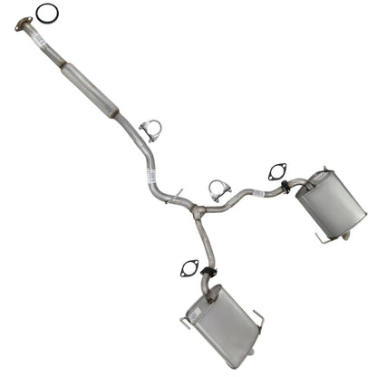 2006-2009 Subaru Outback 2.5L Exhaust Resonator Pipe and Pair of Muffler