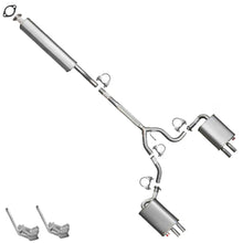 2004-2008 Nissan Maxima 3.5L Intermediate Pipe with Pair of Mufflers | Stainless Steel