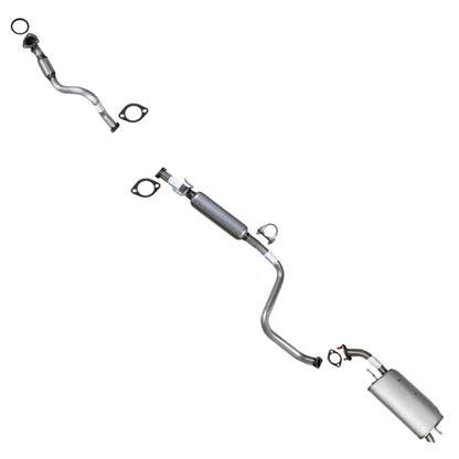 Front Exhaust Pipe, Resonator and Muffler for 2009-2011 Chevy Aveo5 1.6L | 2009 Pontiac G3 1.6L