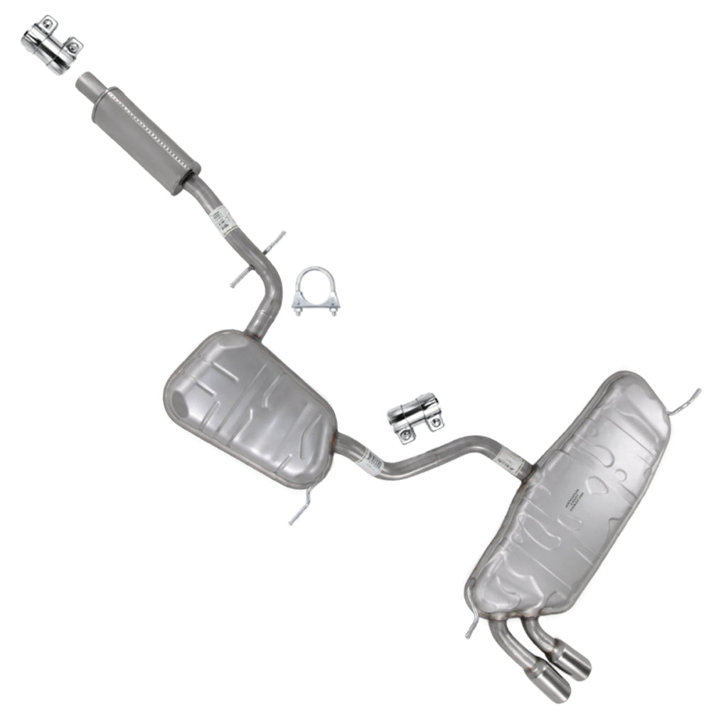 2010-2014 Volkswagen Golf 2.5L and 2006-2009 Volkswagen Rabbit 2.5L Exhaust Resonator Pipe and Muffler