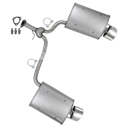 2013-2017 Honda Accord 3.5L Exhaust Y Pipe w/ Pair of Muffler Kit | Stainless Steel | SEDAN