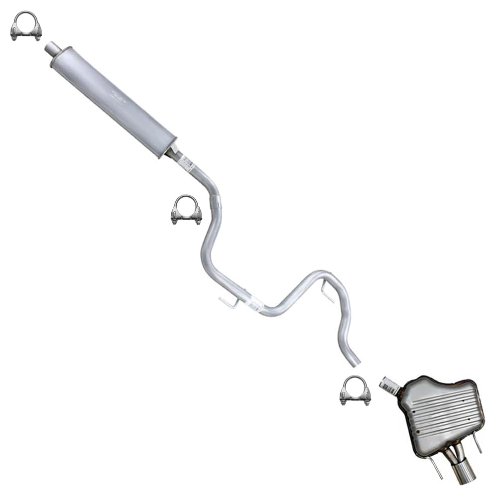 2005-2008 & 2010-2011 Saab 9-3 2.0L Exhaust Resonator Pipe and Muffler