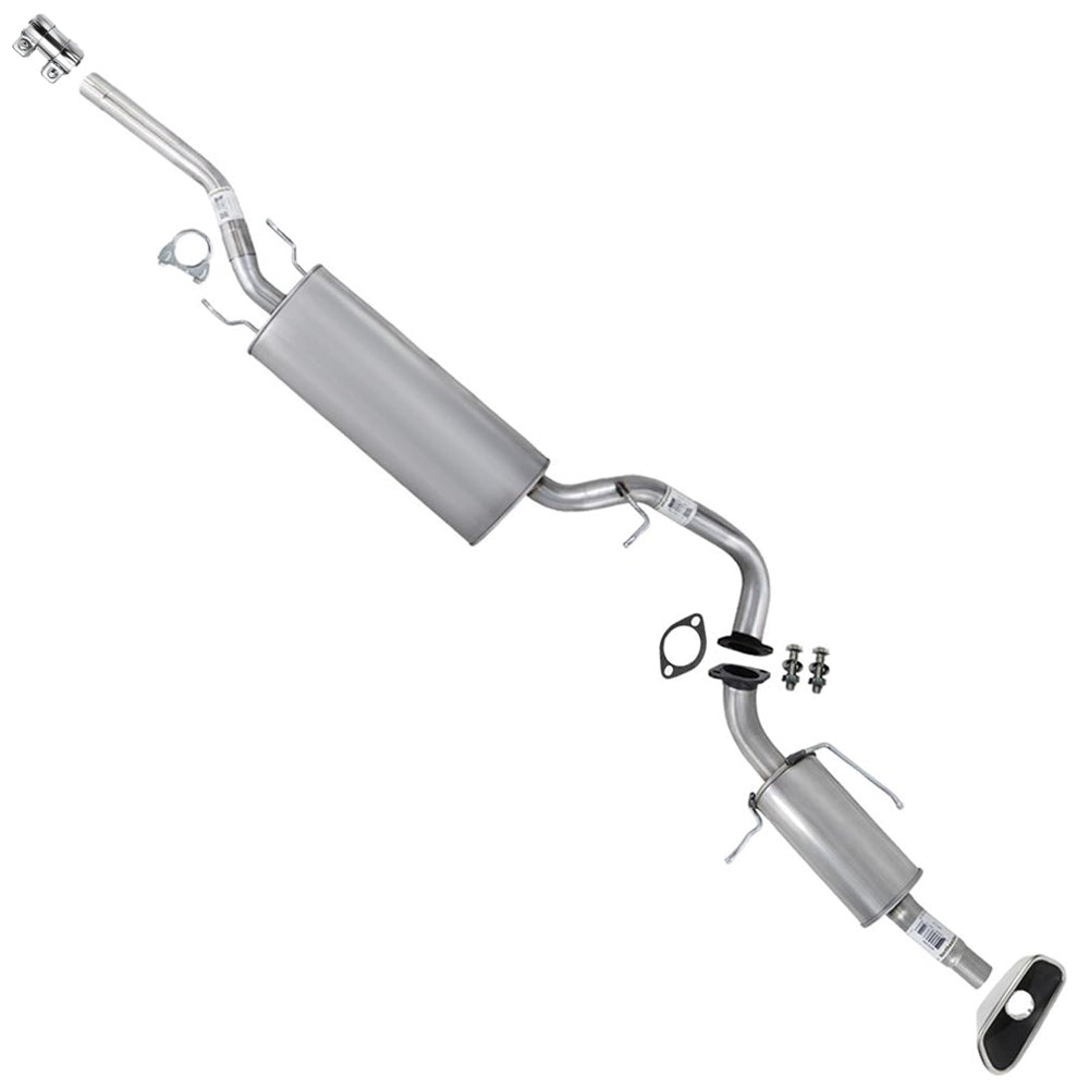 2013-2018 Hyundai Santa Fe Sport 2.4L Stainless Steel Exhaust Muffler & Tail Pipe w/ Tip