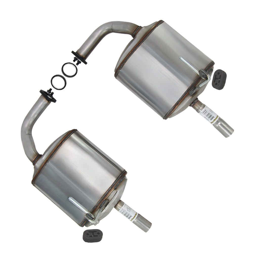 2007-2009 Nissan Altima 2.5L/3.5L Passenger and Driver-Side Exhaust Muffler