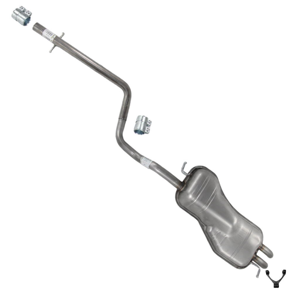 1999-2006 Volkswagen Beetle and Golf 1.9L Exhaust Intermediate Pipe and Muffler | Stainless Steel