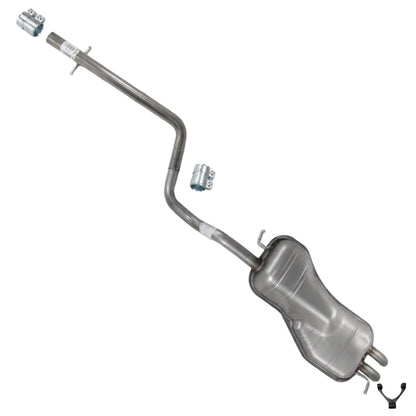 1999-2006 Volkswagen Beetle and Golf 1.9L Exhaust Intermediate Pipe and Muffler | Stainless Steel