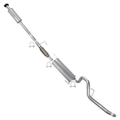 2011-2014 Ford F-150 3.5L 163" WB Stainless Steel Resonator Flex Pipe w/ Muffler & Tail Pipe Kit