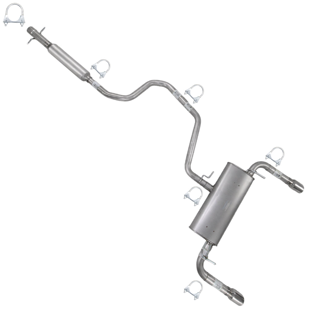 2008-2012 Chevy Malibu 3.6L Resonator, Intermediate Pipa and Muffler Exhaust