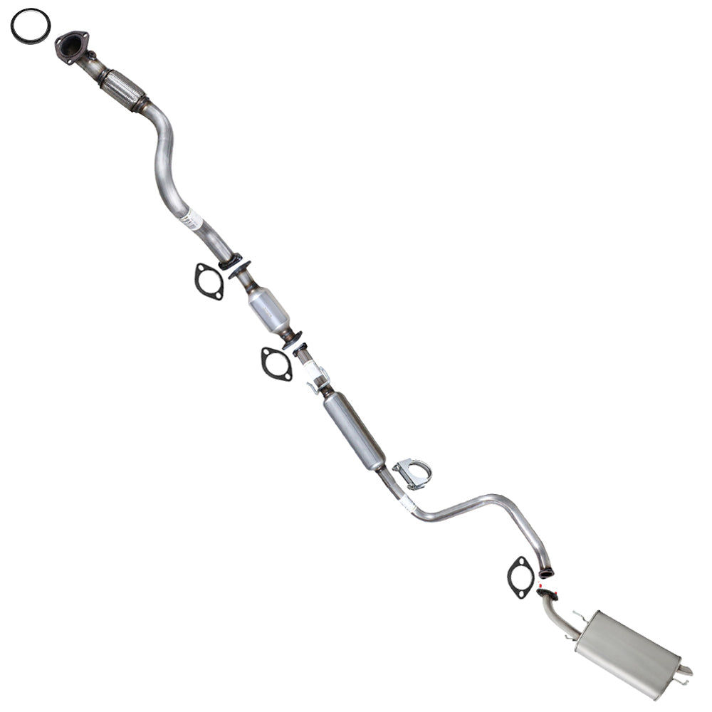 Northeastern Exhaust | Stainless Steel Epa-Approved Catalytic, Front Pipe, Resonator Muffler Exhaust Kit Compatible for 09-2011 Chevy Aveo5 1.6L | Free Gaskets and Clamps