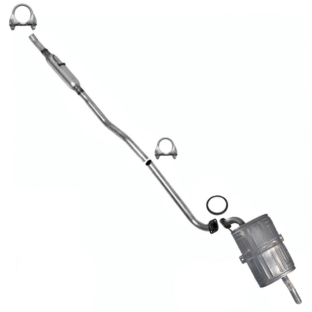 Resonator and Muffler Exhaust for 1998-2001 Chevy Prizm and Toyota Corolla 1.8L