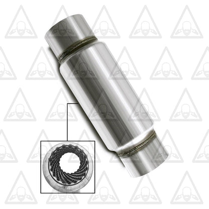 Stainless Steel Performance Resonator | 4"ID | 12" Body | 18" Long  - 2 Packs