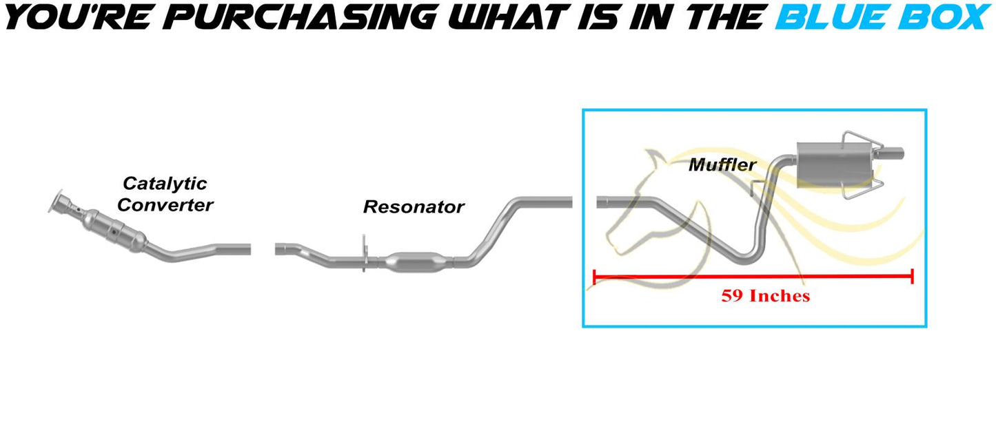 2016 Dodge Journey 2.4L Exhaust Muffler