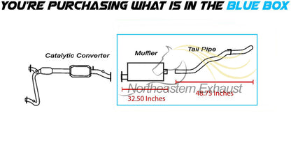 1995-1999 Chevy Blazer and GMC Jimmy 4.3L Resonator Muffler Tailpipe Exhaust System