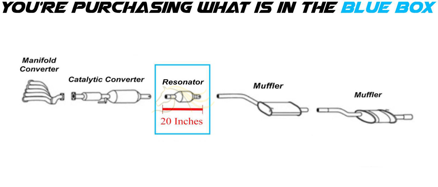 2012-2014 Volkswagen Passat 2.5L Front Exhaust Muffler Assembly