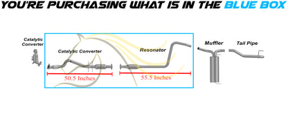 2016 Chevy Cruze Limited & 2011-2015 Chevy Cruze 1.4L EPA Approved Rear Catalytic Exhaust Resonator Pipe
