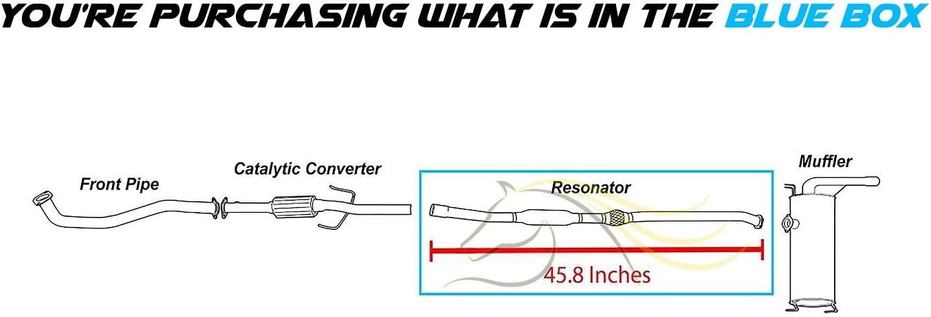 2004-2005 Toyota Rav4 2.4L Exhaust Resonator Flex Pipe