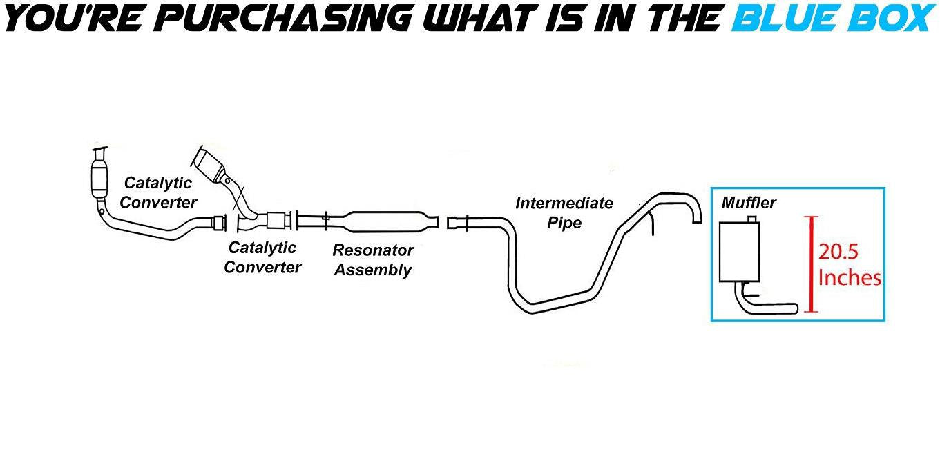 2004-2007 Chevy Malibu 3.5L Exhaust Muffler
