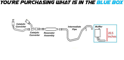 2004-2007 Chevy Malibu 3.5L Exhaust Muffler