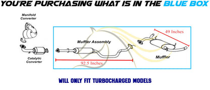 2007-2012 Acura RDX 2.3L Stainless Steel Muffler Assembly & Rear Muffler Kit