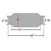 Stainless Steel Performance Resonator | 4"ID | 12" Body | 18" Long  - 2 Packs