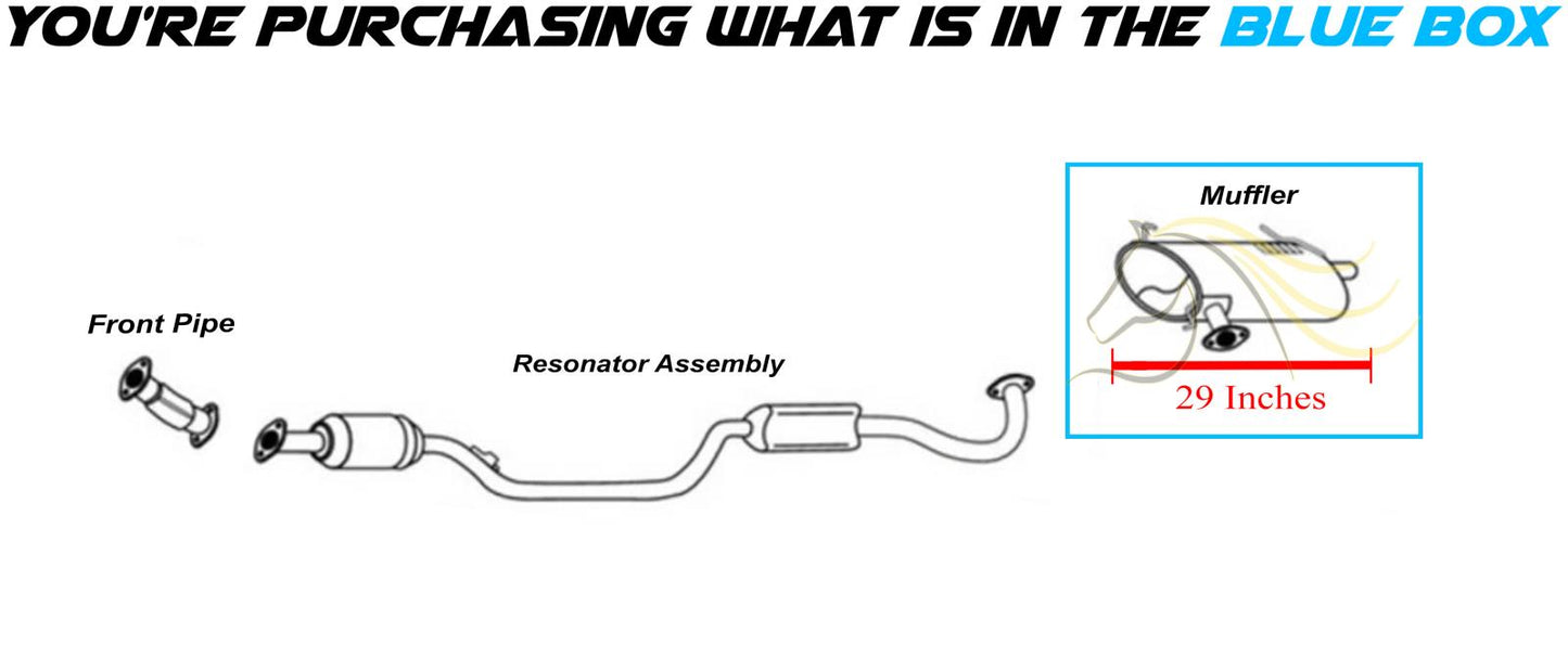 2014-2019 Mitsubishi Outlander 2.4L Exhaust Muffler Assembly