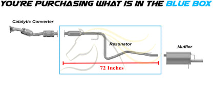 Exhaust Resonator Pipe for 2005-2010 Chevy Cobalt | 2006-2011 HHR | 2007 Pontiac G5 | 2006 Pursuit | 2.2L