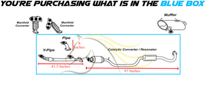 2016-2019 Mitsubishi Outlander 3.0L  EPA Catalytic with Resonator, Front & Y Pipes