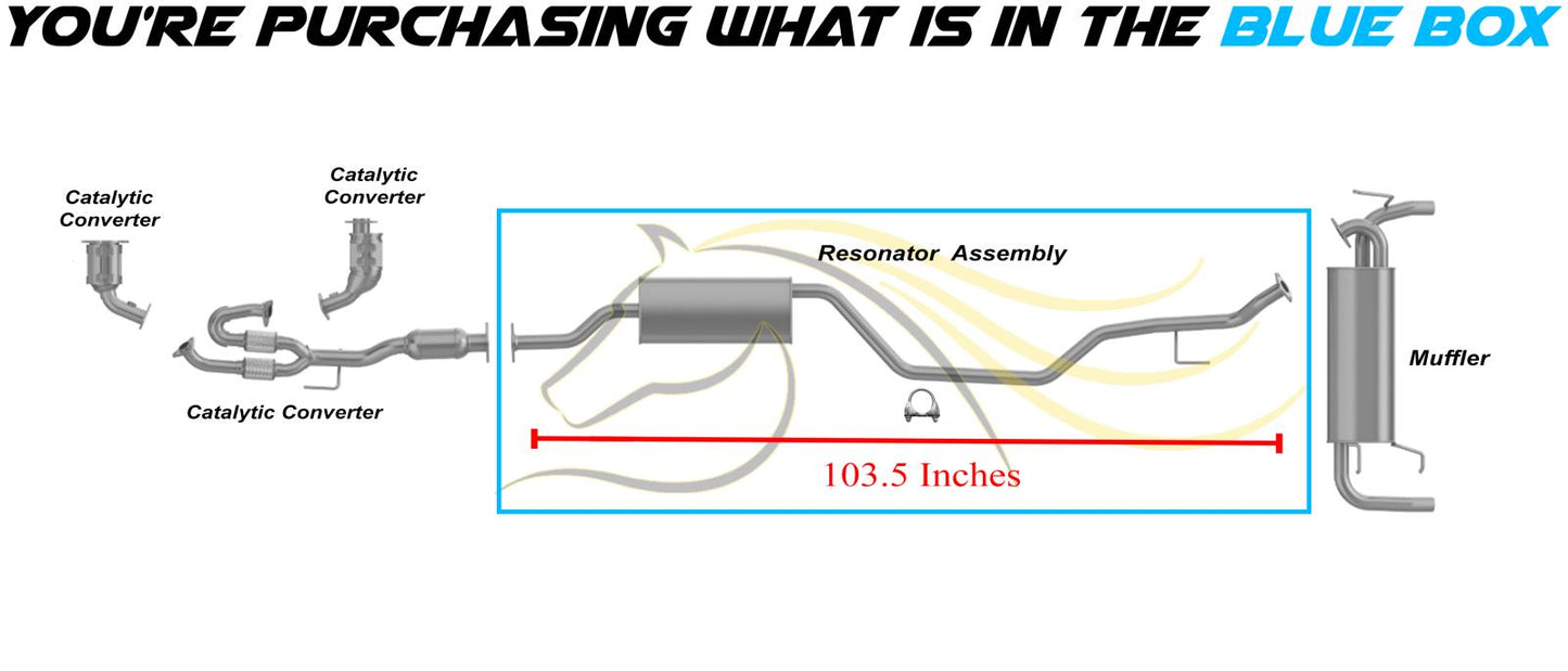 2003-2007 Nissan Murano 3.5L Exhaust Resonator Pipe