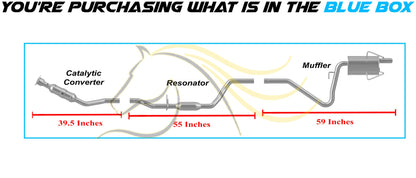 2015 Dodge Journey 2.4L Catalytic Converter, Resonator Pipe and Muffler
