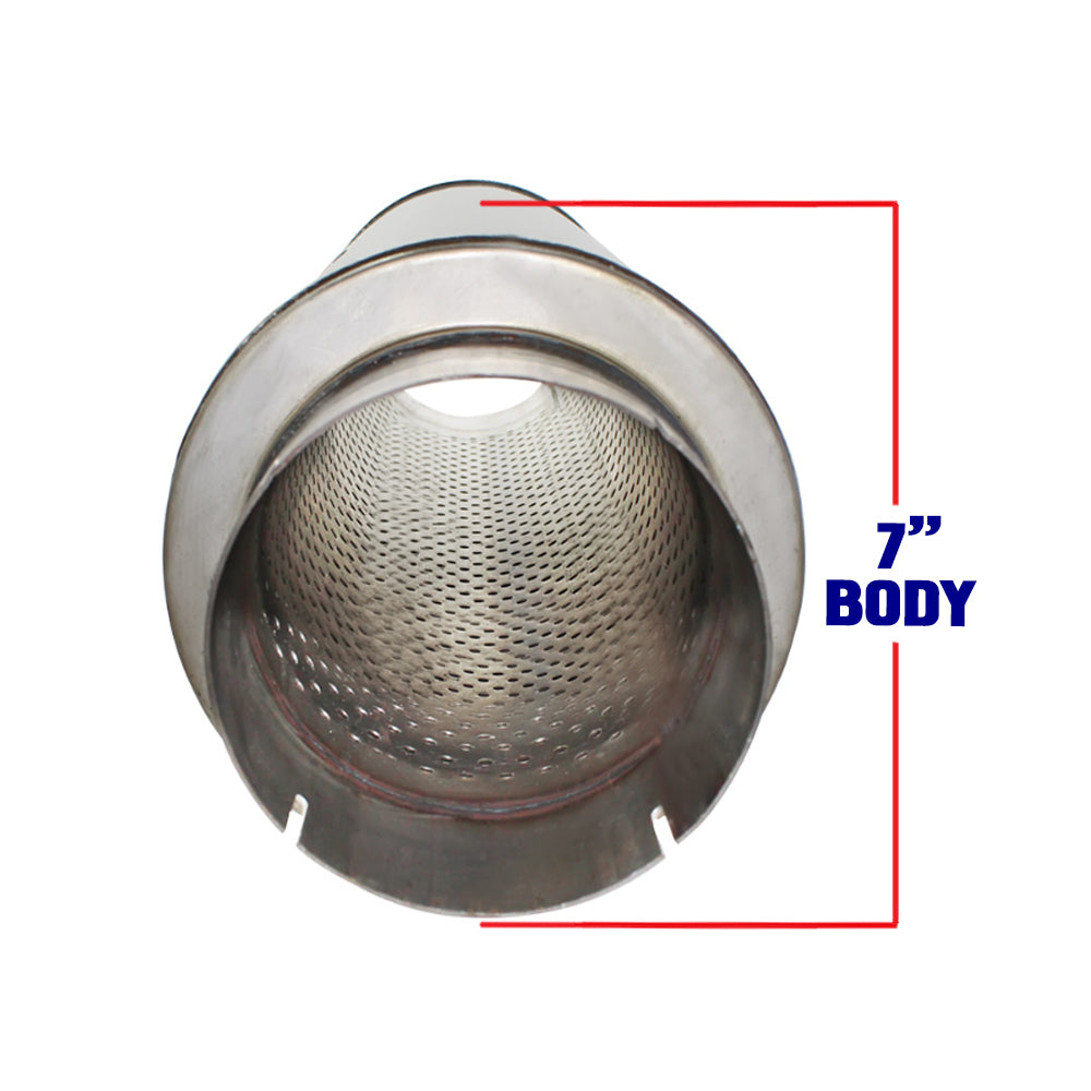 Colt Exhaust | Stainless Steel Universal Performance Diesel Muffler Exhuast Pipe (4"ID/OD x 30"Long) | Automotive Replacement Part