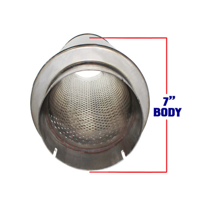 Colt Exhaust | Stainless Steel Universal Performance Diesel Muffler Exhuast Pipe (4"ID/OD x 30"Long) | Automotive Replacement Part